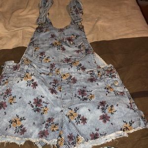 Free people short overalls